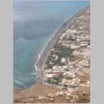 Perissa Beach from Mountain near Ancient Thira