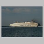 Nel Lines ferry leaving harbour