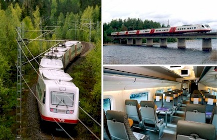 El nuevo Pendolino de los ferrocarriles estatales de Finlandia. Fotos cortes�a VR