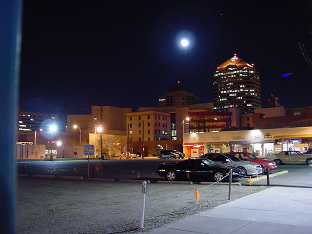 Albuquerque, Moon, Winter