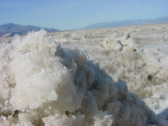 SALT AS FAR AS THE EYE CAN SEE IN DEATH VALLEY