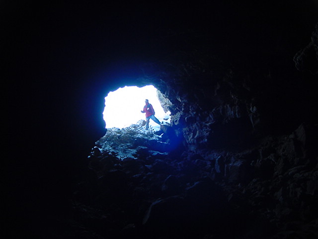 Lava tube in MalPais National Park, here kitty kitty kitty...