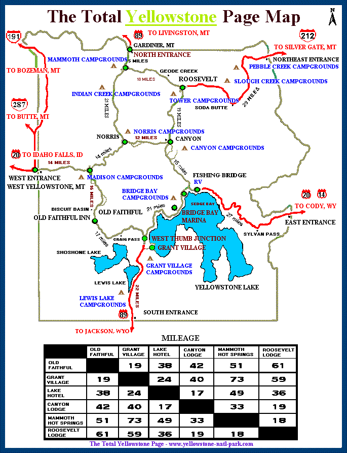 YELLOWSTONE CAMPSITES