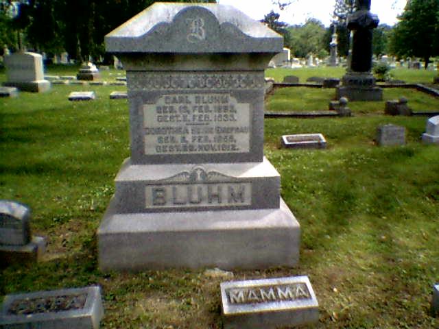 Bluhm family monument
