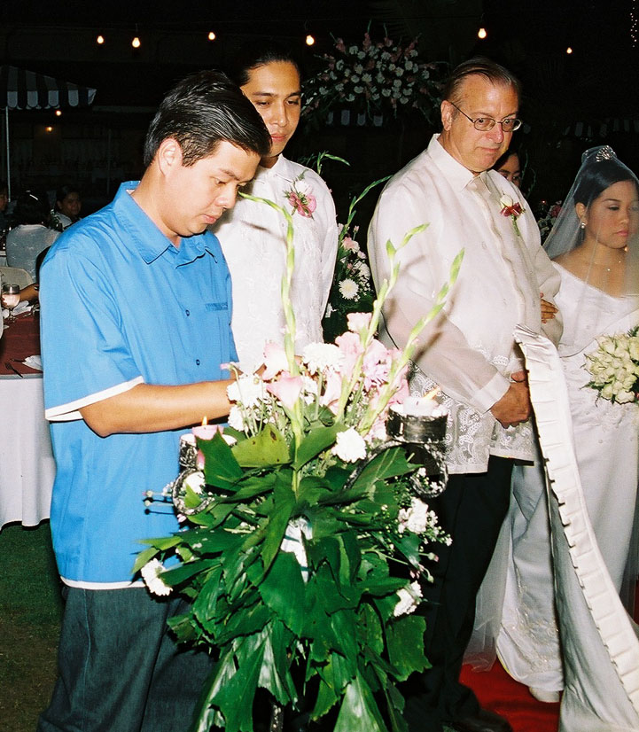 Mr. George Manuel lighted the candle