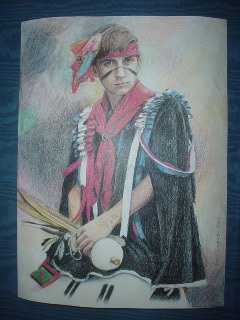 Lena did this colored pencil portrait on consignment