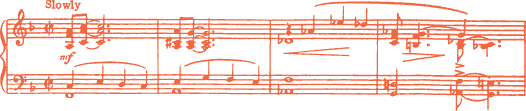 Music: First four bars of mystery song.