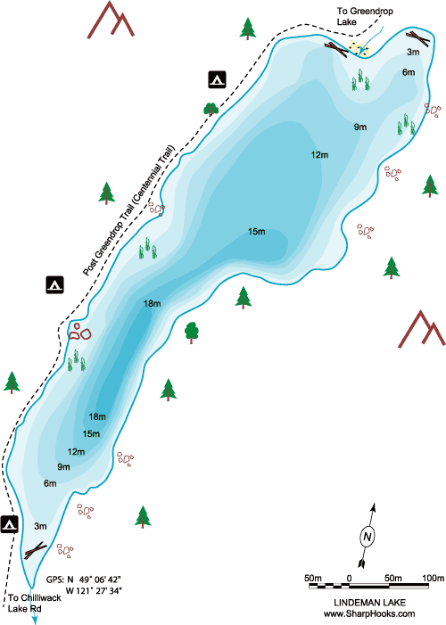 Map of Flora Lake