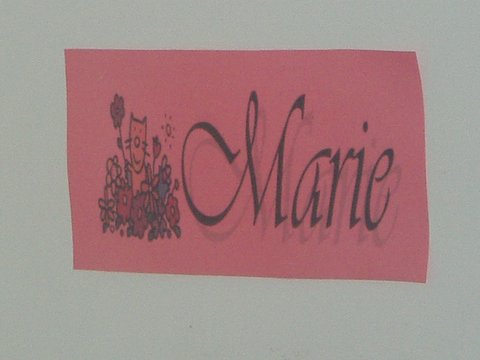 my cabinet label