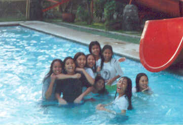 Swimming with April, Jacqui, Faith, Cielo, etc..