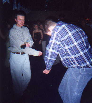 Jim and Scott get down.