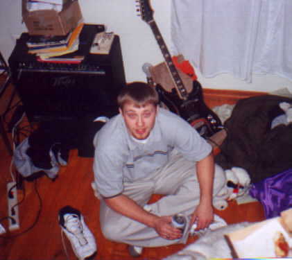 This is me drinkin at Krystles house.