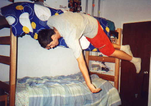Thats our new sport...falling of the bunk beds
