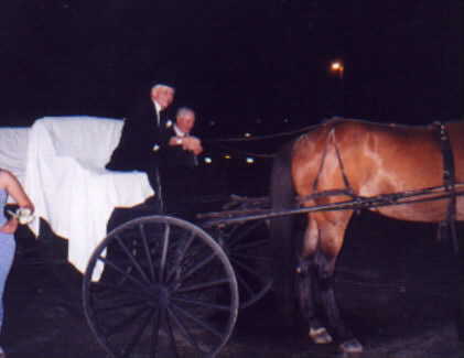 Heres our ride to prom.