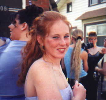 Trish before prom.