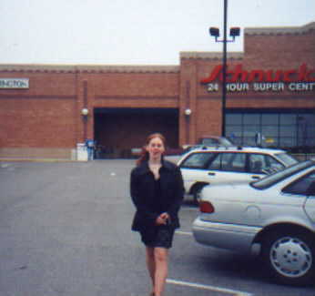 Heres Trish on her way to see Joshs graduation.