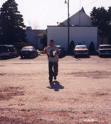 Matt, runnnin for the Korn concert.