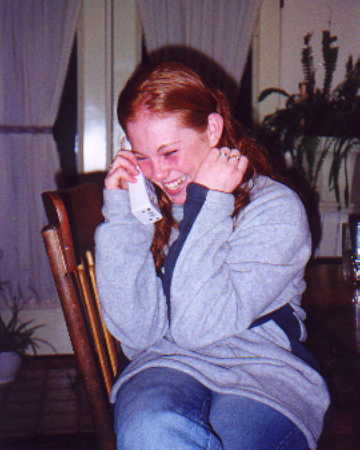 Theres Trish running up my phone bill