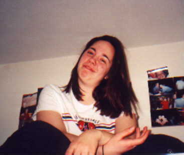 Theres Jenny on my bed.