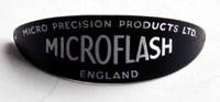 Micro Precision Products Ltd.  - this is the badge of the old English camera flash upon which Vaders ANH and ESB lightsabers were built.