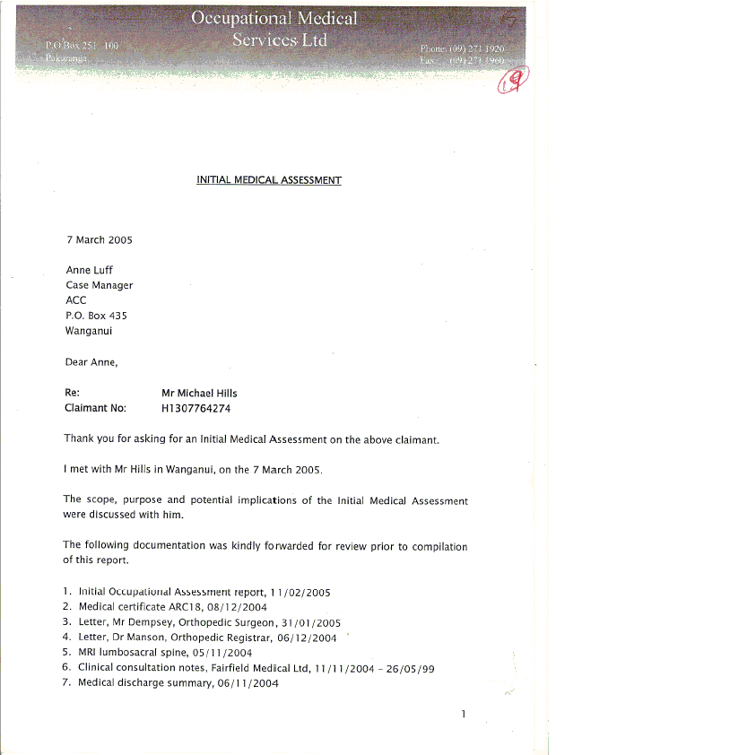 personal injury clinical