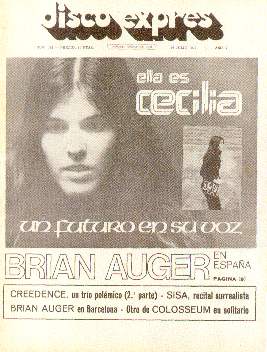 Portada de 'Disco Espress' nº 181, del 14 de julio de 1972