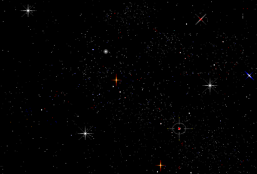 Twinkly stars like a galaxy