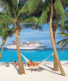 A Carnival Cruise Ship Sailing The Caribbean