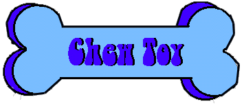 blue chew toy