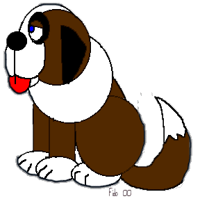 dark furred facing side