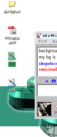 notice the icon colors
