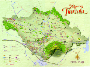 mapa del estado de tlaxcala