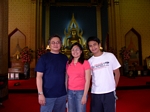 With Dad and Justin at a temple