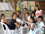 Last banana shakes before leaving Caticlan