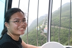 Inside the cable car