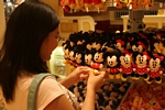 Checking out the gift shop