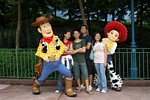With Woody and Jessie from Toy Story