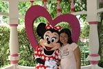 With Minnie Mouse