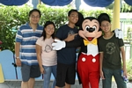 With Mickey Mouse