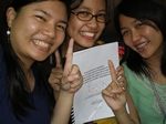 Communication Research 101 group celebrating our uno!