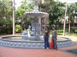 Inside the famous Raffles Hotel