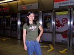 At the MRT station