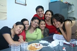 Bonding after the college Christmas party in 2006