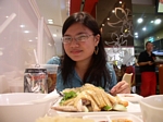 Ready to attack the signature Singaporean dish Hainanese Chicken