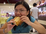 Tasting Kaya bun for the first time