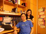 With Dad in my dorm room