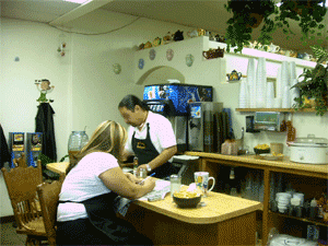 MaCasita Counter with Alex and Danielle preparing for the day, and the Lunch & Dinnner rush.
