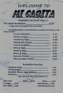 CLICK TO ENLARGE-To start yourself off right try one of our BIG breakfasts ANYTIME of day!