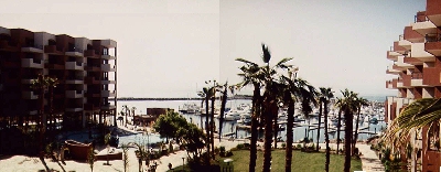 Photo collage of our hotel