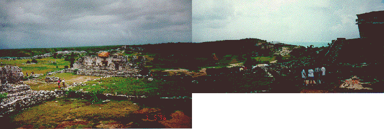 Panoramic view of Tulum